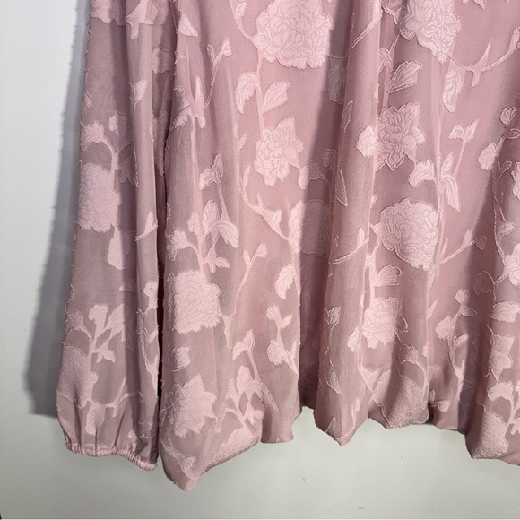 Torrid Chiffon Clip Floral Bubble Hem Blouse Size 3x - Picture 6 of 16